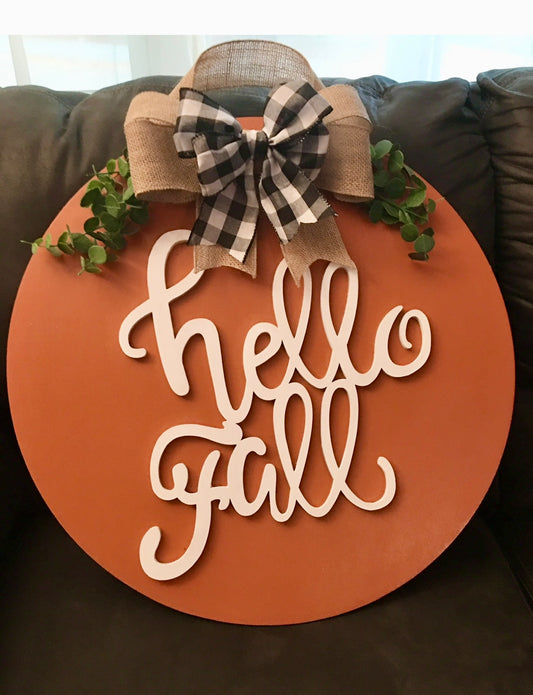 Fall Door Sign